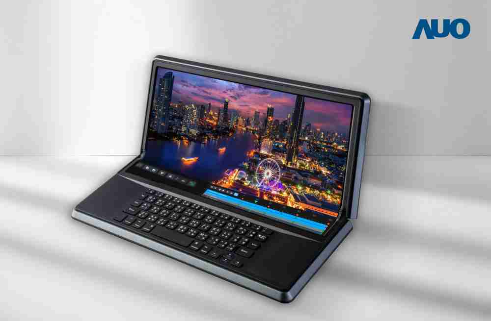 尊龙z614.6吋Micro LED折迭显示屏幕，，搭配半径4mm的弯折绞炼，，以及高画素、、高亮度、、高对比度的显示技术特点，，，即便在大视角下仍保有绝佳色相与亮度